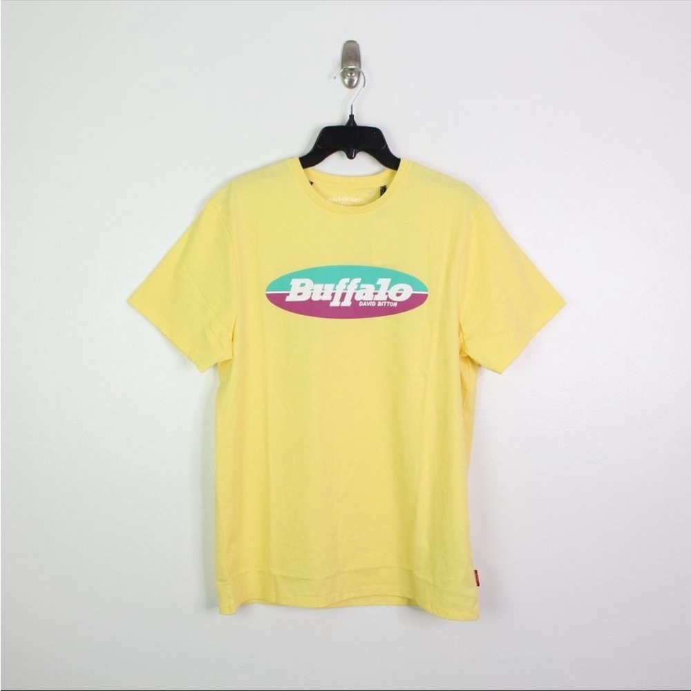 Buffalo David Bitton Logo Tee Yellow